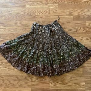 Riess uk skirt szS sequin beads flare Saree